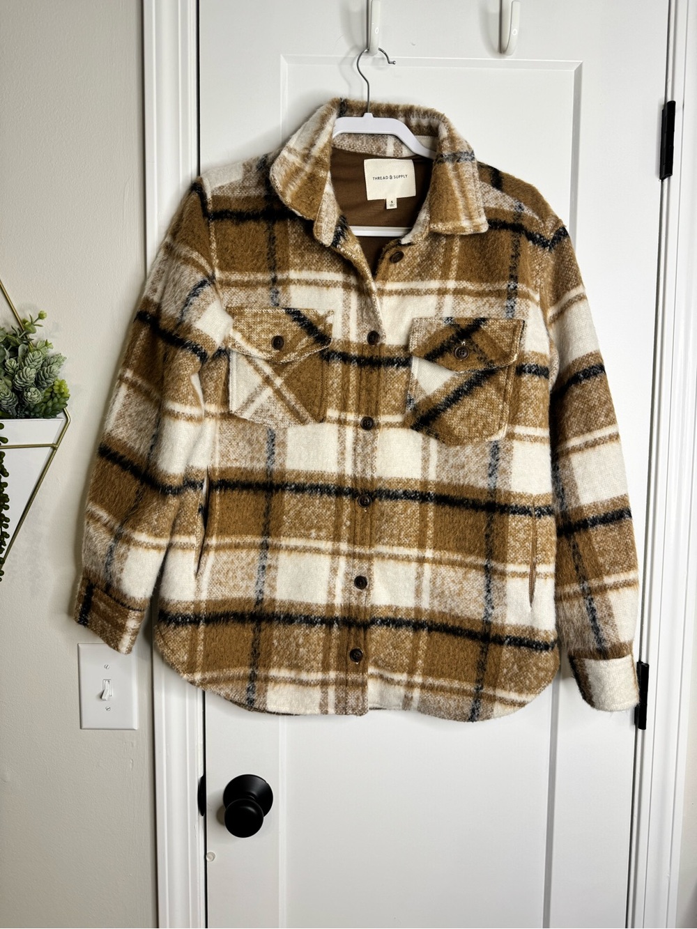 Thread & Supply Plaid Cozy Jacket